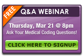 March 2013 Medical Coding Webinar
