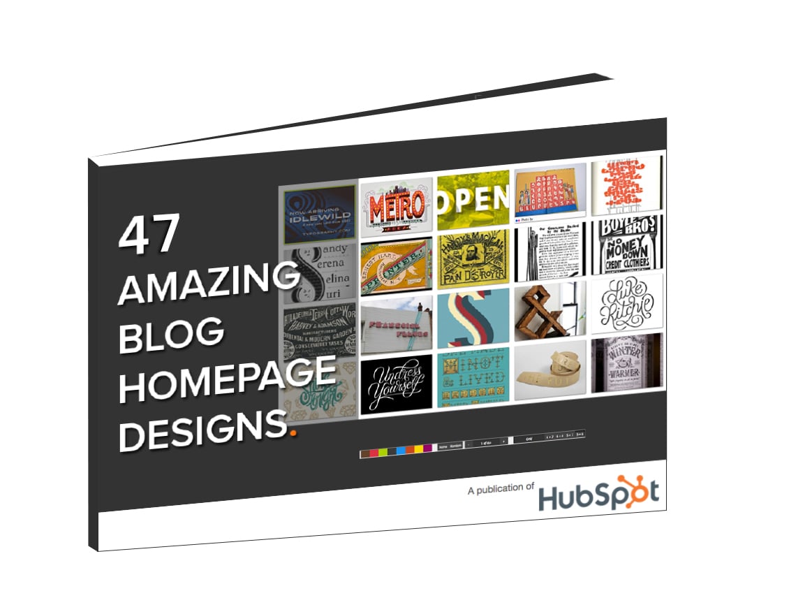 Download  Free Collection: 47 Amazing Blog Homepage Designs